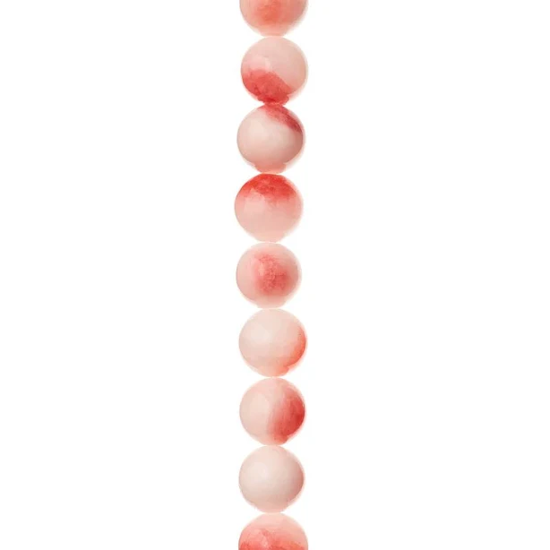 Bead Landing Light Pink Round Stone Beads