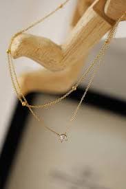 GOLD 18K STAINLESS STEEL TARNISH FREE NECKLACE SET – Shop The Rustic Hanger