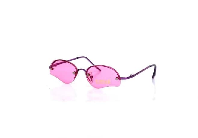 Vintage Y2K Oval Rimless Sunglasses