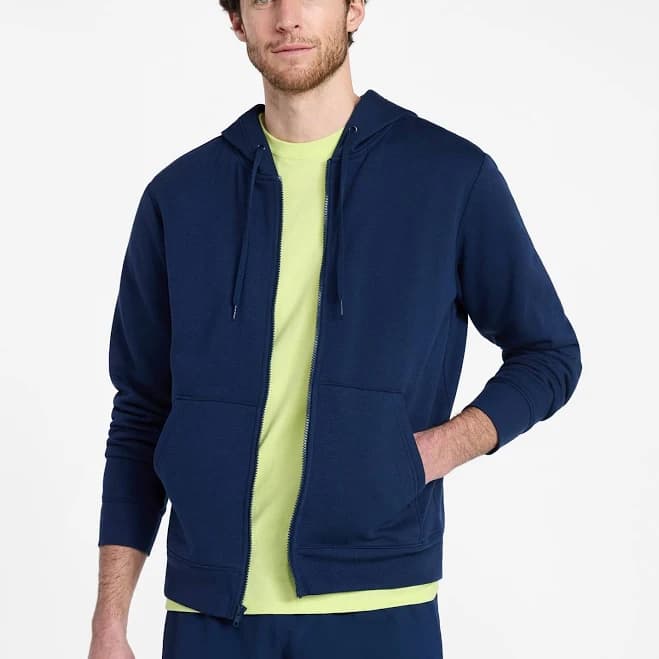 Athletic Works Men's and Big Men's Fleece Zip Hoodie Sweatshirt