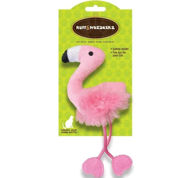 Ruff & Whiskerz Pink Flamingo Cat Toy Plush