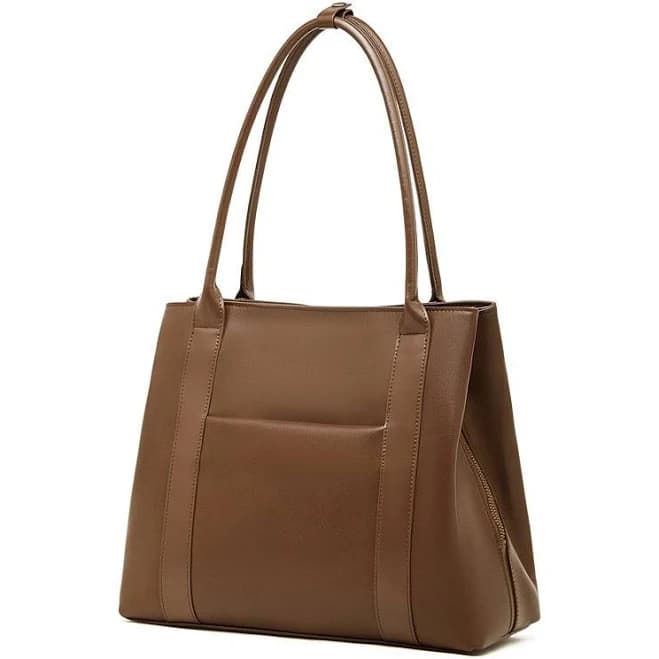 Women's Structured Executive Genuine Leather Bag