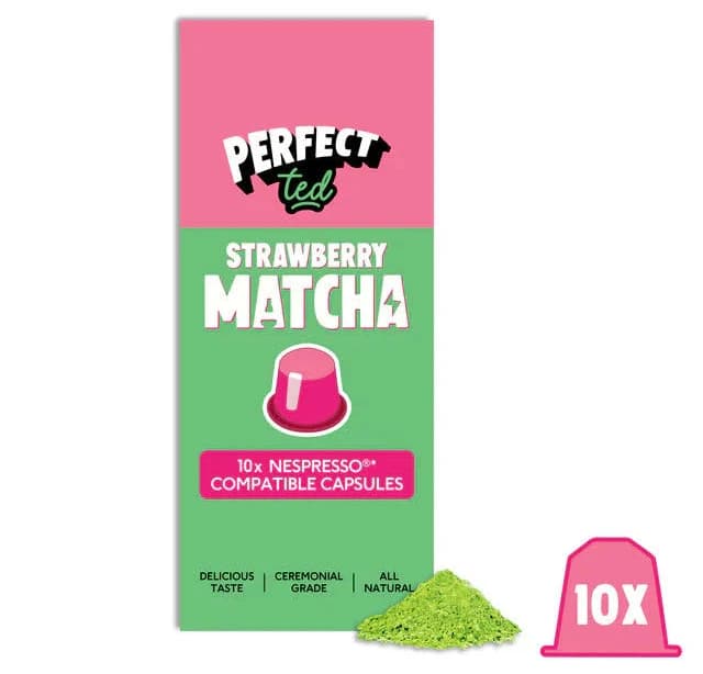 PerfectTed Matcha Strawberry Nespresso Capsules 10 pcs./box