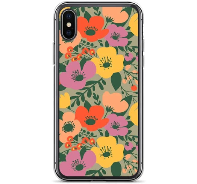 Floral Clear Case for iPhone iPhone X/XS