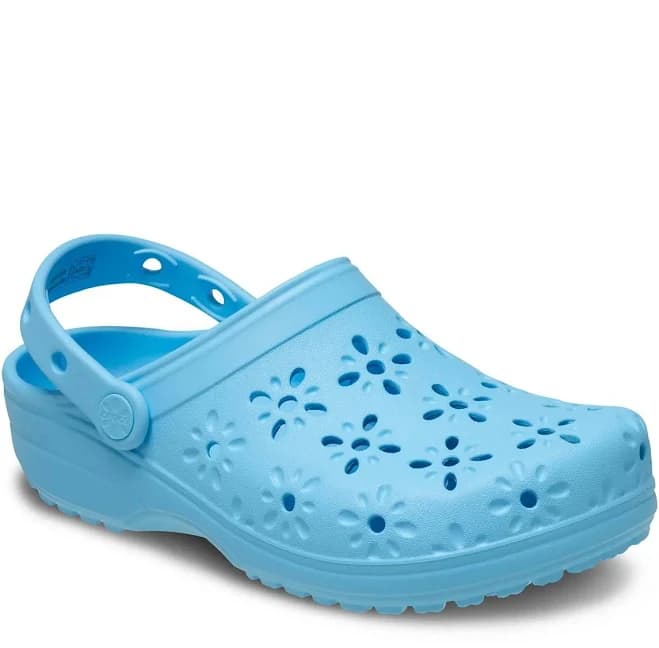 Crocs Women's Classic Floral Cut Out Clog