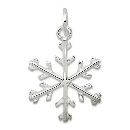 Goldia Sterling Silver Snowflake Pendant Necklace