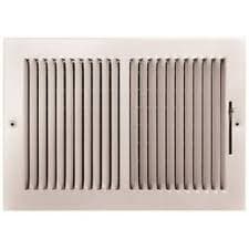 TRUAIRE 2-WAY STEEL WALL / CEILING REGISTER, 10 IN. X 8 IN., WHITE per 3 Each - Walmart.com