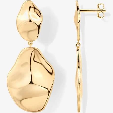PAVOI Hammered Teardrop Drop Dangle