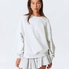Weekday oversized slouchy sweatshirt in gray melange | ASOS