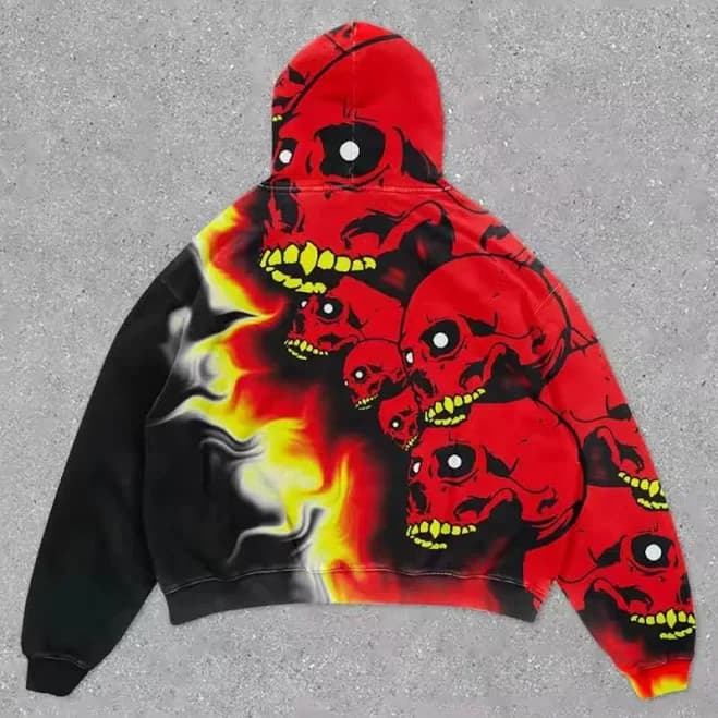 Men's Machine Washable Graphic Print Hoodie