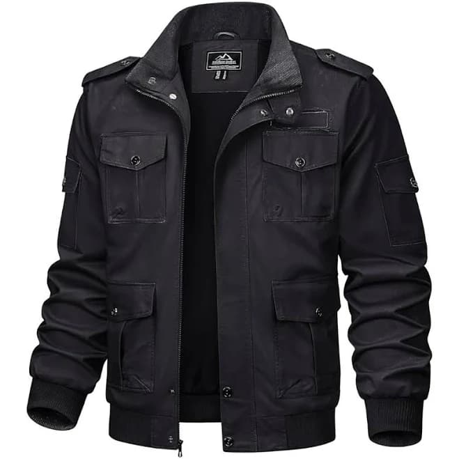 Men's Military Multi Pocket Cargo Jacket
