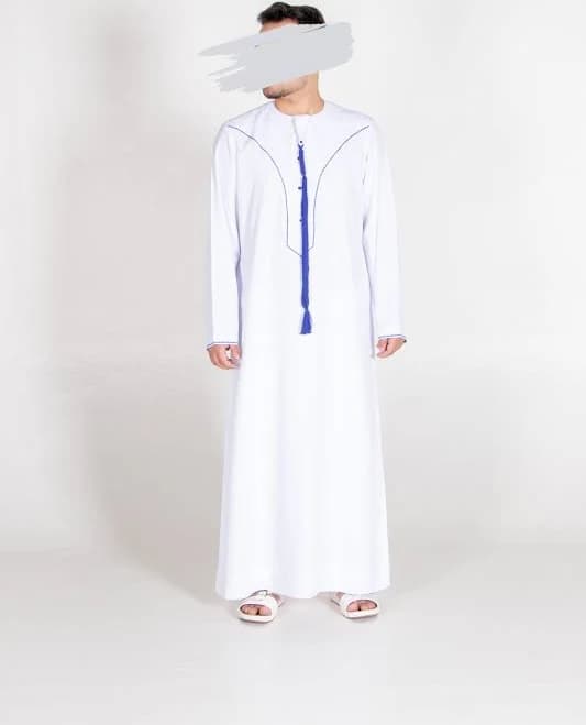 Emirati Style Men Thobe Premium Zibda Fabric