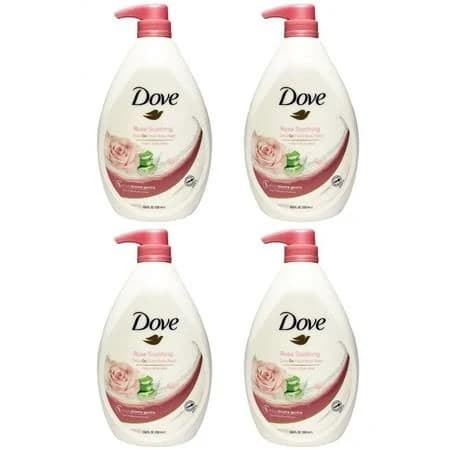 Dove Body Wash Rose Deeply Nourishing with Pump