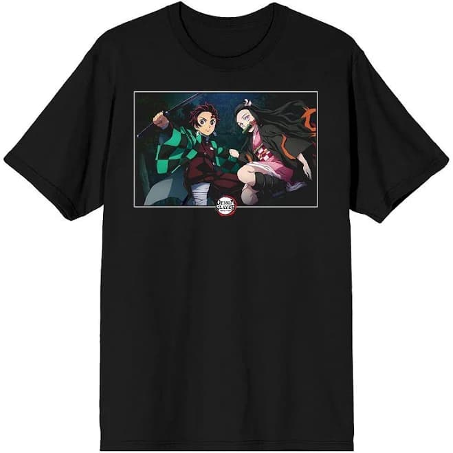 Demon Slayer Tanjiro Kamado & Nezuko Action Posed Box T-Shirt