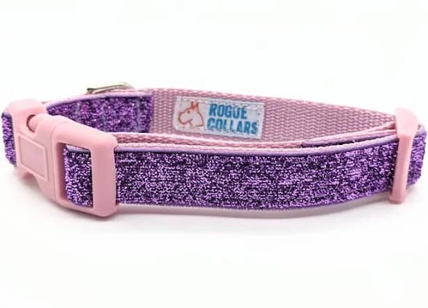 Lavender Sparkle Dog Collar