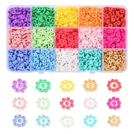 2250pcs Disc/ Flat Round Heishi Beads
