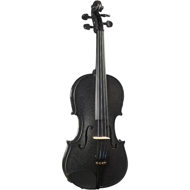 Cremona SV-130BK Series Sparkling Black Violin Outfit