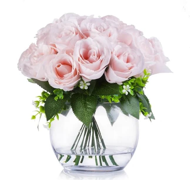 Enova Home Artificial Roses Flower Arrangement