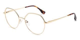 Bruno - Round Gold Glasses for Men & Women - Lensmart