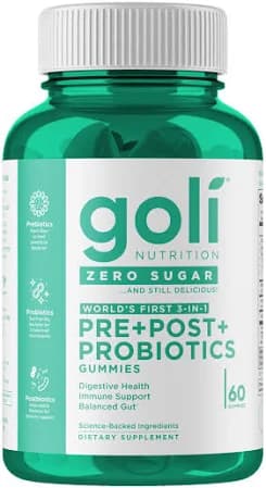 Goli Zero Sugar Complete Bundle (4 Pack) - ACV, Ashwa & More Zero Sugar Pre+Post+Probiotics