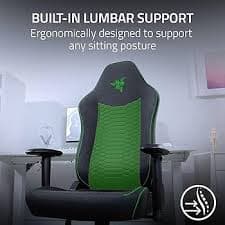 Amazon.com: Razer Iskur V2 X Ergonomic Gaming Chair: Built-in Lumbar Support - Widened Seat Base - High Density Foam Cushions - Adjustable 152 Degree Recline - 2D Armrests - Plush Fabric Finish -