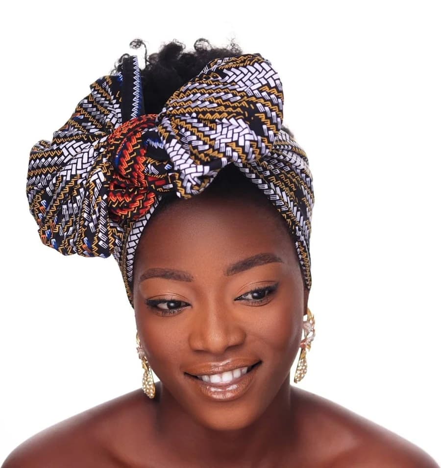 African Wax Cotton Headwrap
