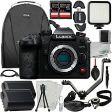 Ultimaxx Essential Panasonic Lumix GH6 Mirrorless Camera Bundle (Body Only) - Includes: 2x 64GB Extreme Pro SDXC, 2x Spare Batteries & Much More (27pc Bundle) - Walmart Business Supplies