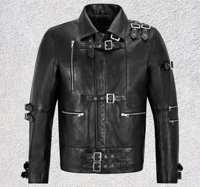 Handmade Leather Biker Jacket