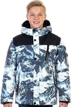 Canada Weather Gear Boys' Heavyweight Arctic Camo Puffer Jacket