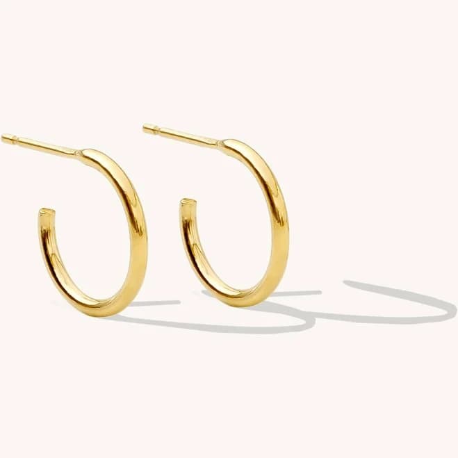 Sterling Silver Open Hoop Earrings