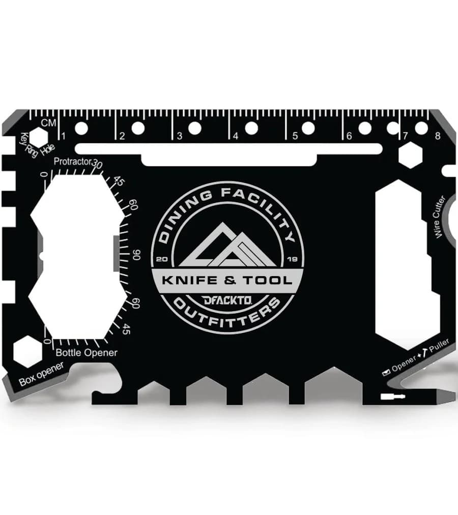 DFACKTO 43-in-1 Premium Metal Credit Card Multitool