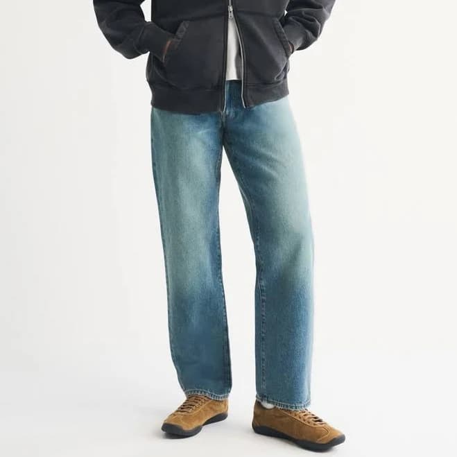 Abercrombie & Fitch Men's Relaxed Straight Jeans