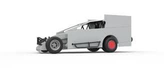 Northeast Outlaw Dirt Modified stock car Scale 1:25 3D Printing Model - Threeding