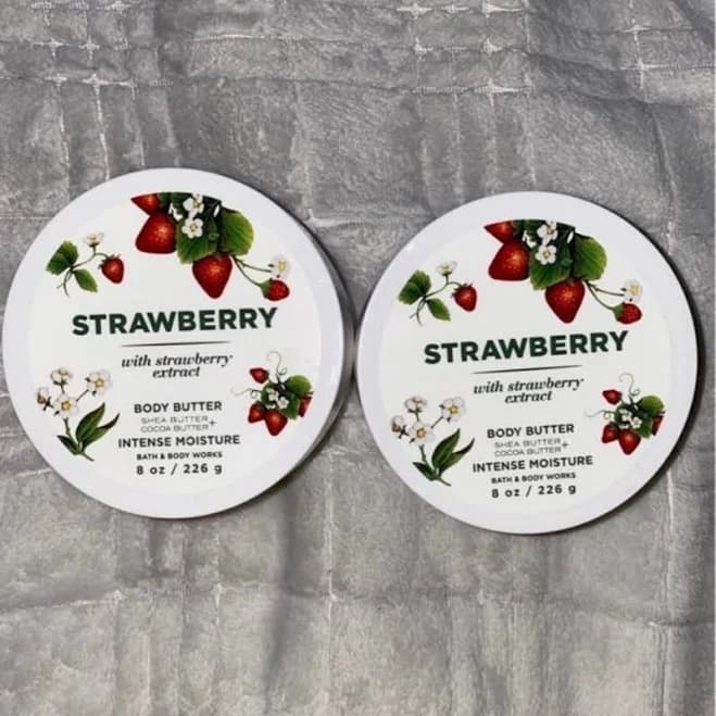 Bath & Body Works Bath And Body Works Body Butter Strawberry - New Beauty | Color: White