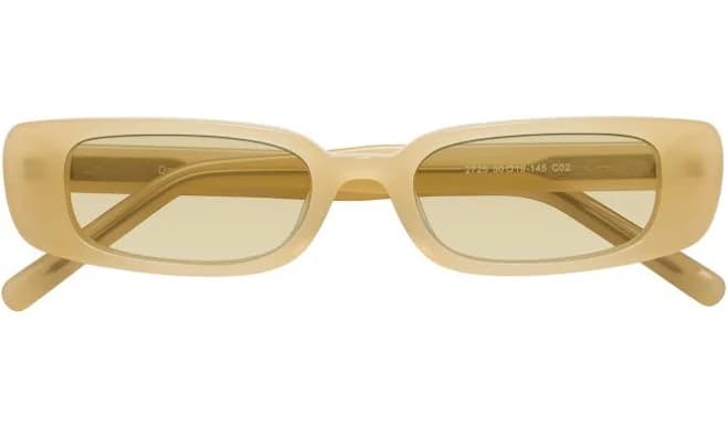 Geek-Chic Acetate Rectangle Sunglasses