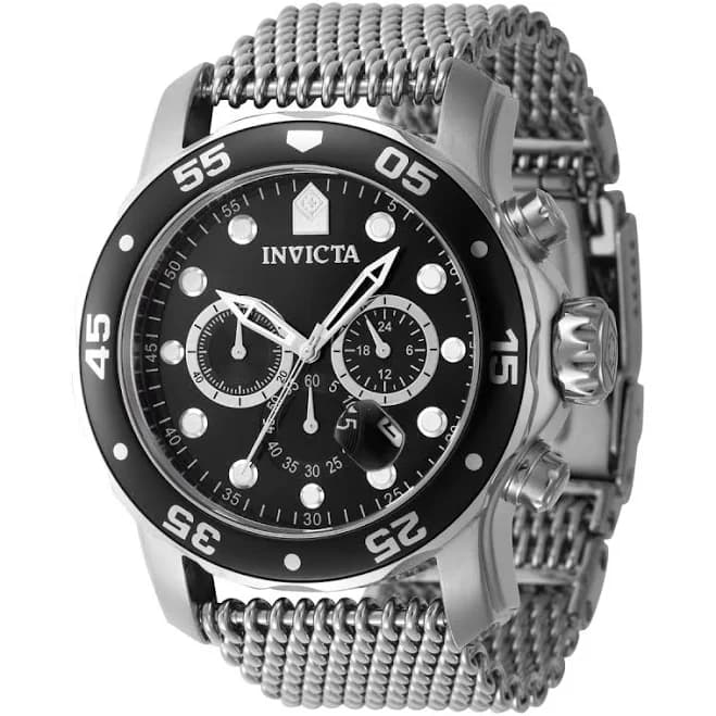 Invicta Men's Pro Diver Chronograph Quartz Watch with Mesh Bracelet
