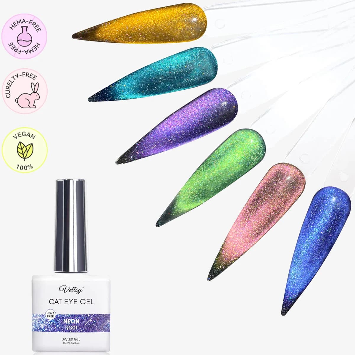 HEMA Free Cat Eye Gel Set