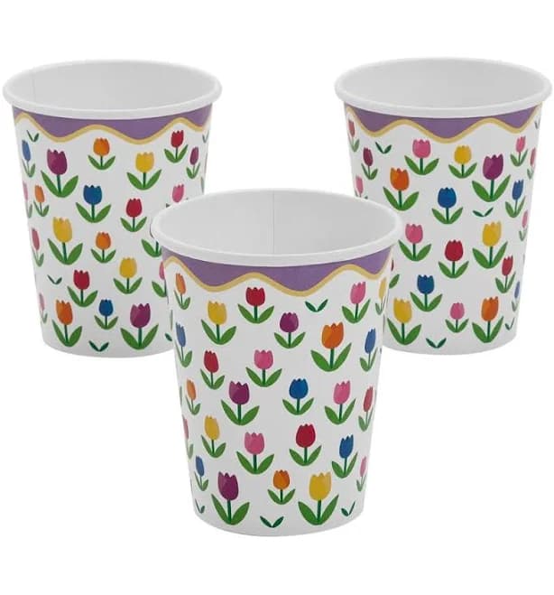 Fun Express Bright Mother's Day Colored Roses Paper Cups