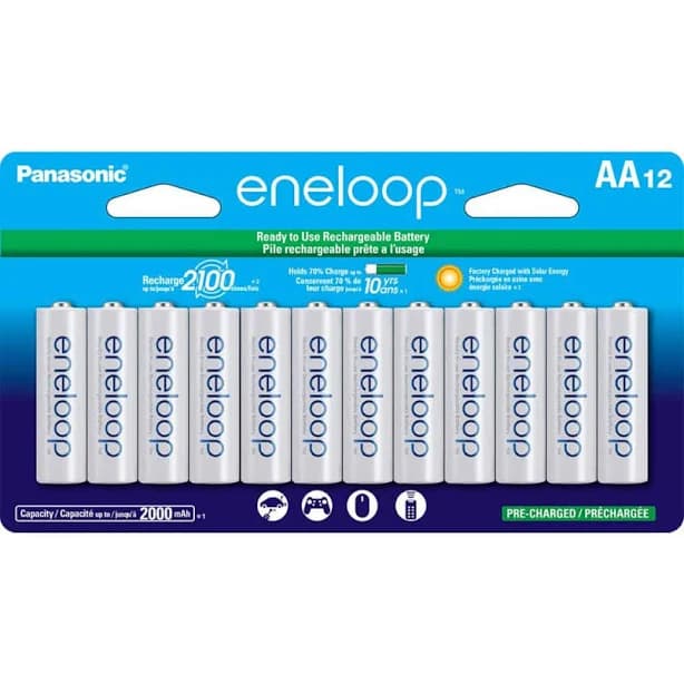 Panasonic Eneloop AA Rechargeable Ni-MH Batteries