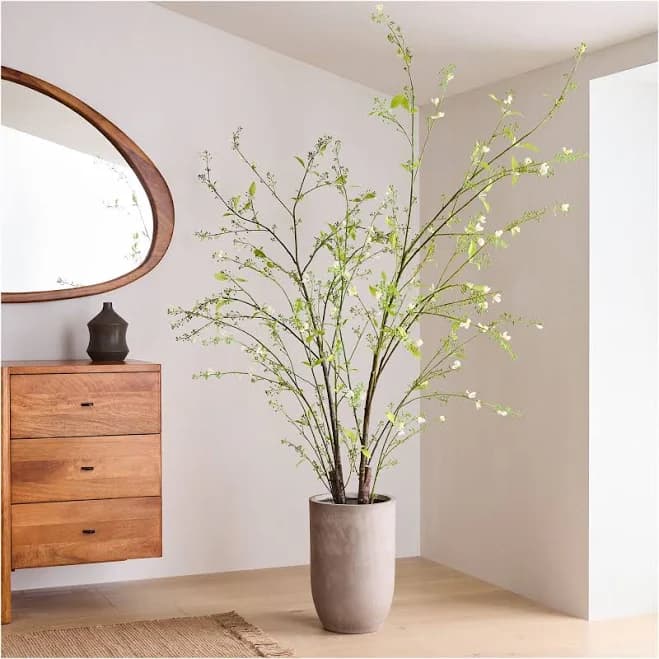West Elm Faux Potted Mixed Botanicals Tree