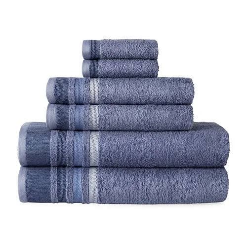 Home Expressions Solid & Stripe Bath Towel
