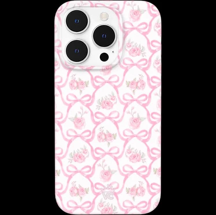 iPhone 14 Pro Pink Bow-Cases Cute Phone Case