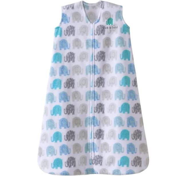 Halo Baby Boy Elephant Print Micro-Fleece Wearable Blanket