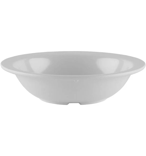 G.E.T. DN-410-W-EC 10 oz. Rimmed Bowl, Supermel, White (Pack of 4)