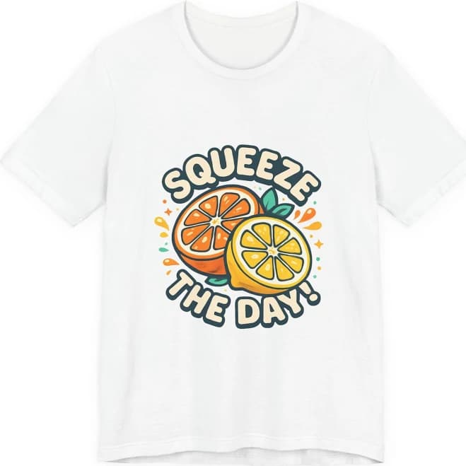 Squeeze The Day Citrus Graphic T-Shirt