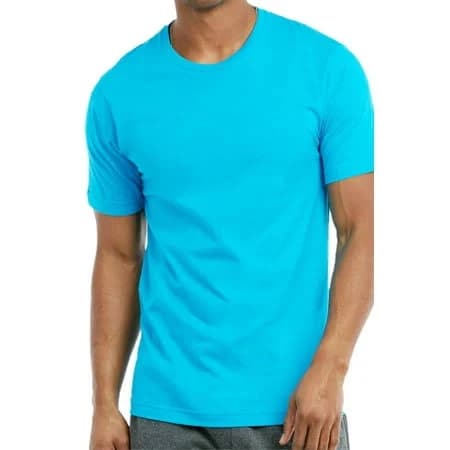 Couver Men's Light Weight Cotton Crew Neck Short Sleeve T-Shirt