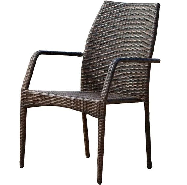 Noble House Outdoor Wicker Chairs (Set of 2)