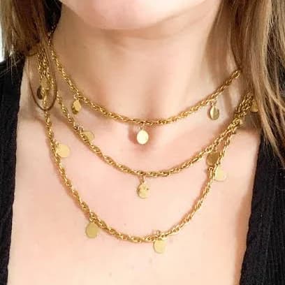 Vintage Medallion Charm Necklace