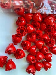 LEGO- NEW-#24947-RED- BRICK ROUND 2 X 2 DOME TOP/STUDS-20 PIECES | eBay
