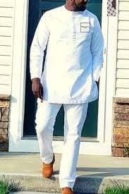 White African Suit for Men| Dashiki Mens Clothing| Black Stars Clothin – Splendor Of Africa